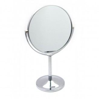 Зеркальце круглое настольное металл (d-13 см)(20х14х8,5 см)