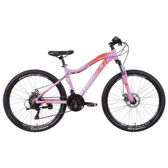 Велосипед AL FORMULA ALPINA AM DD 26" 16" 2021 Розово-оранжевый с серым