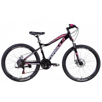 Велосипед AL FORMULA ALPINA AM DD 26" 16" 2021 Черно-розовый с фиолетовым