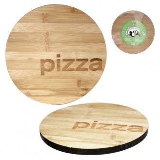 Доска кухонная S&T Pizza Ø25см для пиццы, бамбуковая
