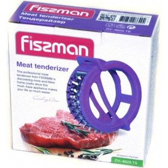 Размягчитель Fissman Carne (тендерайзер) для отбивания мяса и рыбы Ø11см