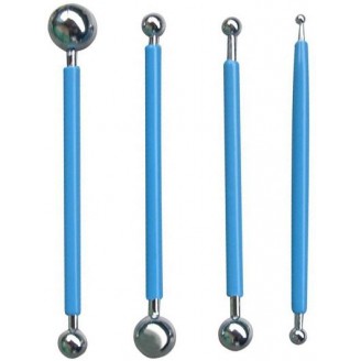 Стеки для моделирования Empire Mastic Tools набор 8 шариков от Ø4мм до Ø17мм