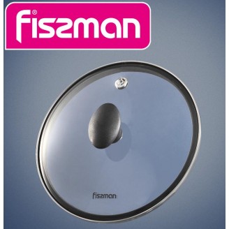 Крышка стеклянная Fissman DIANA Ø20см с силиконовым ободом