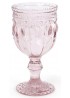Набор бокалов для вина Bona Gothic Colored Siena Toscana 280мл 6шт розовое стекло