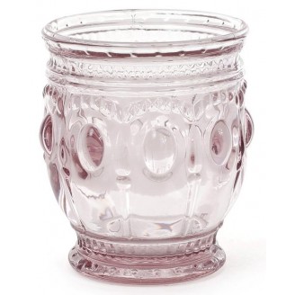 Набор стаканов Bona Gothic Colored 250 мл 6 шт розовое стекло