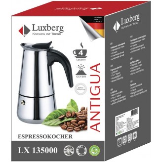 Гейзерная кофеварка Luxberg Coffee Maker 250мл