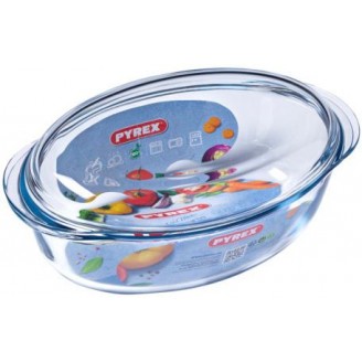 Кастрюля овальная Pyrex Essentials 3л, жаропрочное стекло