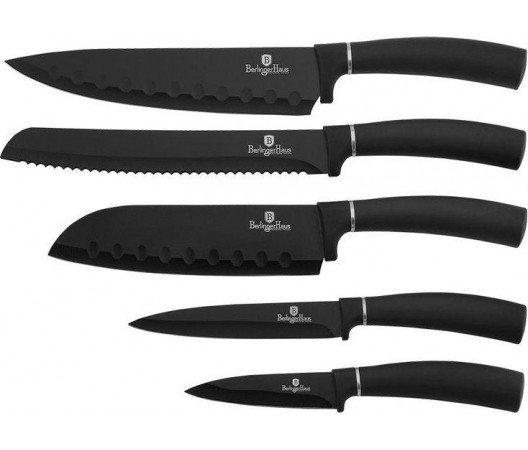 Набор ножей Berlinger Haus Black Royal 7 предметов на подставке