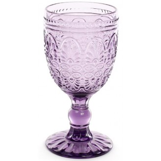Набор бокалов для вина Bona Gothic Colored Siena Toscana 300мл 6шт пурпурное стекло
