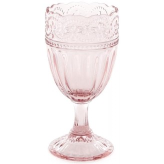 Набор бокалов для вина Bona Gothic Colored Siena Toscana 300мл 6шт розовое стекло