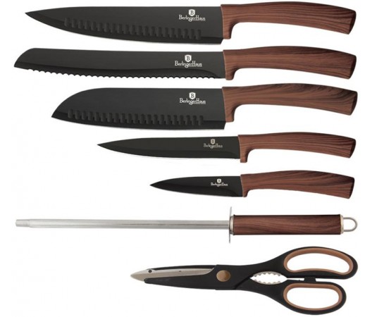 Набор ножей Berlinger Haus Ebony Rosewood 7 предметов на подставке