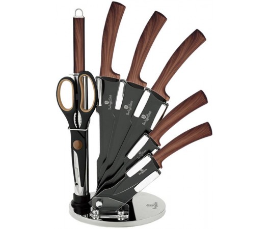 Набор ножей Berlinger Haus Ebony Rosewood 7 предметов на подставке