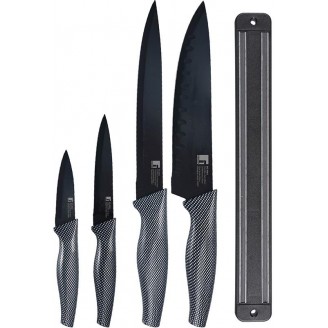 Набор ножей Bergner Infinity Chefs 4 предметов на магнитной планке