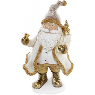 Декоративная фигурка Санта Клаус в золоте 17.5х14х29.5см