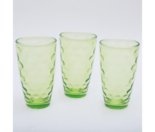 Набор стаканов Bona Эмилия зеленые 425 мл 3 шт