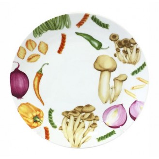 Обеденная тарелка S&T Овощи Ø22.5см, керамика