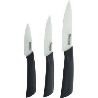 Набор ножей Fissman Adria Ceramic Rits 3 предмета на подставке