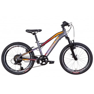 Велосипед FORMULA BLACKWOOD 20" 11.5" 2021 Антрацитово-оранжевый с фиолетовым (м)