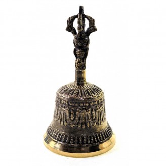 Колокол чакровый бронзовый (№3)(d-9,h-15,5 см) (Непал)
