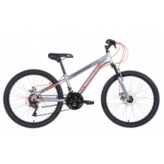 Велосипед DISCOVERY RIDER DD 24" 11.5" 2021 Серебристо-оранжевый (м)