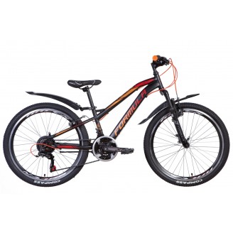 Велосипед FORMULA FOREST AM 24" 12.5" 2021 Черно-оранжевый