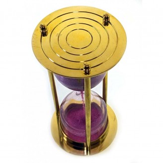 Часы песочные бронза (14,5х7,5х7,5 см)(Brass Sandtimer 5Min)
