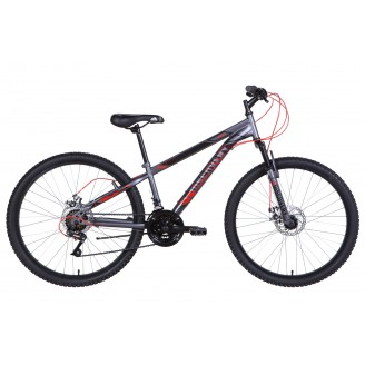 Велосипед DISCOVERY RIDER DD 26" 13" 2021 Графитово-черный с красным (м)