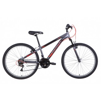 Велосипед DISCOVERY RIDER 26" 13" 2021 Графитово-черный с красным (м)