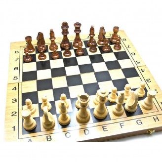 Нарды+шахматы+шашки из бамбука 49х49х2,5 см