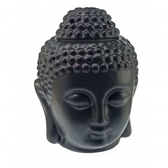 Аромалампа Будда черная 14х9х9 см