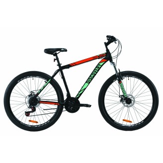 Велосипед DISCOVERY TREK DD 27.5" 19.5" 2020 Черно-красный с бирюзовым (м)