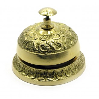 Колокольчик портье бронзовый (9х6х6 см)