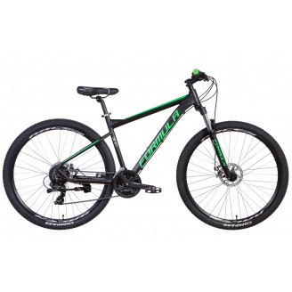 Велосипед FORMULA F-1 DD 29" 18.5" 2021 Черно-зеленый (м)