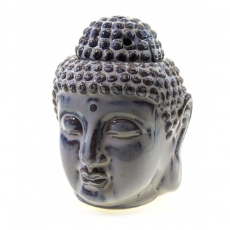 Аромалампа керамическая Будда белая 14х10,5х11 см