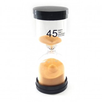 Часы песочные 45 мин оранжевый песок (13х5,5х5,5 см)