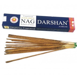 Golden Nag Darshan Золотой Даршан Vijayshree 15 gm пыльцовое благовоние