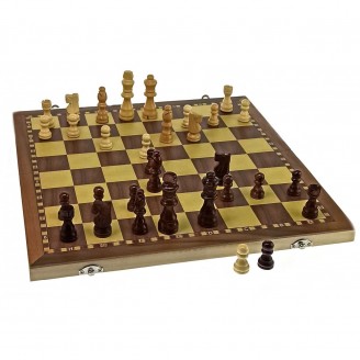 Шахматы деревянные магнитные 39х39х2 см