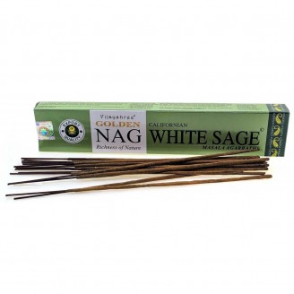 Golden Nag White Sage Белый Шалфей Vijayshree 15 гр. масала благовоние