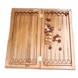 Нарды-шахматы-шашки, резные, деревянные,с фигурами и фишками, 56×28×2,2см