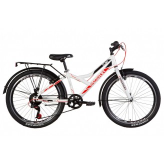 Велосипед DISCOVERY FLINT MC 24" 13" 2021 Бело-черный с красным