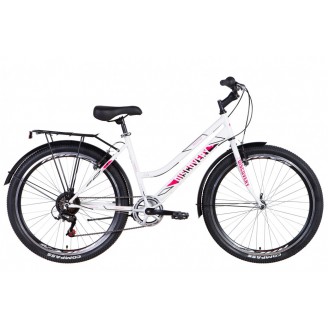 Велосипед DISCOVERY PRESTIGE WOMAN 26" 17" 2021 Бело-фиолетовый с черным