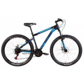 Велосипед DISCOVERY TREK DD 27.5" 17.5" 2021 Черно-синий