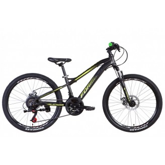 Велосипед FORMULA BLACKWOOD 2.0 24" 12.5" 2021 Антрацитово-черный с желтым