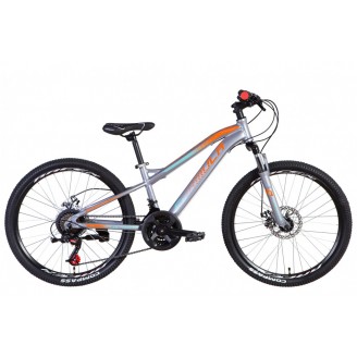 Велосипед FORMULA BLACKWOOD 2.0 24" 12.5" 2021 Антрацитово-бирюзовый с оранжевым (м)