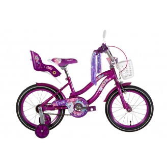 Велосипед FORMULA FLOWER PREMIUM 16" 10" 2021 Перламутровый фиолетовый