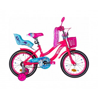 Велосипед FORMULA FLOWER PREMIUM 20" 13" 2021 Розовый с голубым