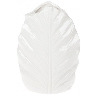 Ваза керамическая Bona Белый лист 18.4см