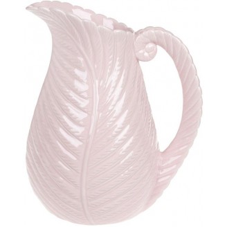 Ваза керамическая Bona Лист папоротника 27.5см, розовая
