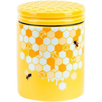 Банка керамическая Bona Sweet Honey 650мл для сыпучих продуктов, желтый