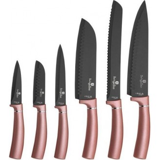 Набор 6 ножей Berlinger Haus I-Rose с алмазным покрытием
